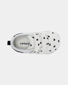 Baby Girl Heart Print Every Step&reg; First Walker Casual Shoes - White/Black, image 4 of 6 slides