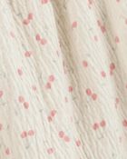 Kid Cherry Print Skort - Ivory, image 3 of 4 slides