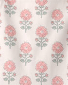 Toddler Girl Organic Cotton Tiered Dress in Rosebud Petal Print, image 4 of 5 slides