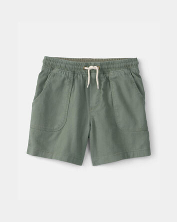 Boys Twill Shorts - Green, 