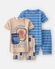 Bleu/Brun