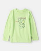 Toddler Boy Dragon Long-Sleeve Graphic Tee - Green, image 1 of 3 slides