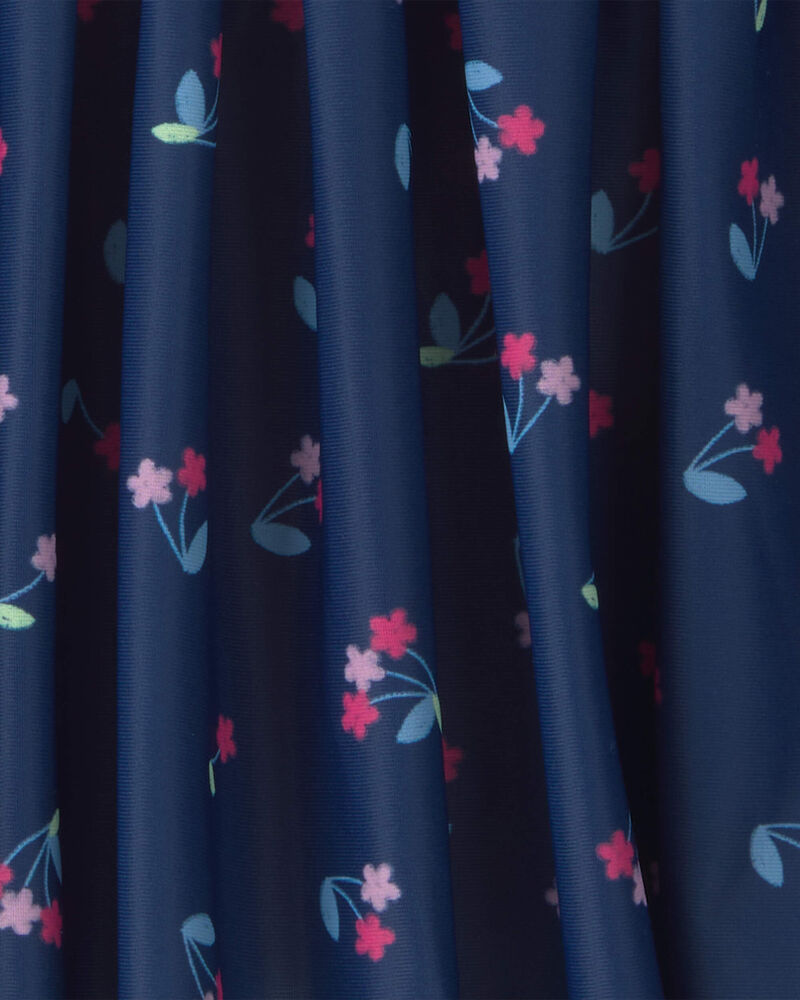 Filles - Jupe-short de sport &agrave; motif floral - Bleu marine, image 3 sur 3 diapositives