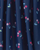 Filles - Jupe-short de sport &agrave; motif floral - Bleu marine, image 3 sur 3 diapositives