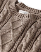 Organic Cotton Cable Knit Sweater, image 2 of 4 slides