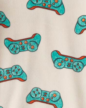 Gar&ccedil;ons - Pyjama 2 pi&egrave;ces ajust&eacute; en DreamPlush &agrave; manches longues &agrave; motif de jeux vid&eacute;o - Beige, 