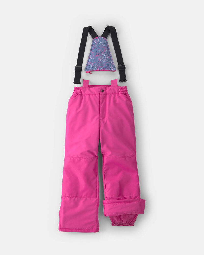 Girls 2 Piece Hearts Print Snowsuit- Grey
, image 3 of 13 slides