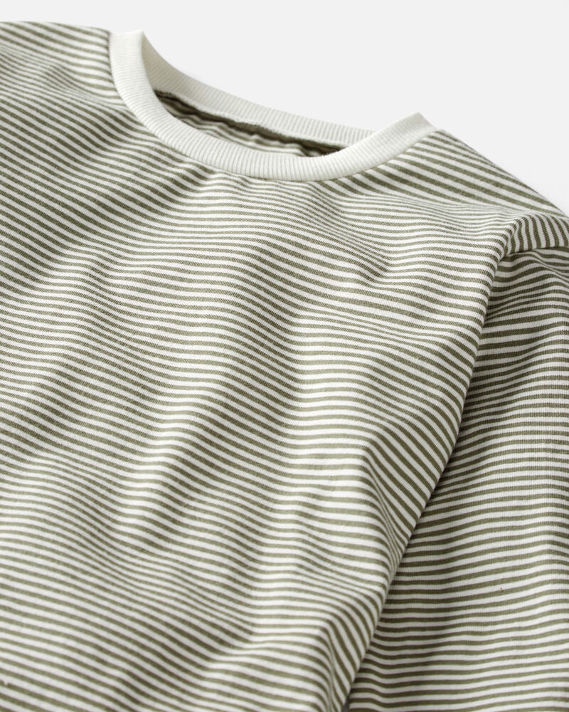 Toddler 2-Pack Organic Cotton T-Shirts in Holiday Llama and Stripes, image 2 of 5 slides