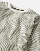 Toddler 2-Pack Organic Cotton T-Shirts in Holiday Llama and Stripes, image 2 of 5 slides