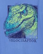 Kid Velociraptor Dinosaur Graphic Tee, image 2 of 3 slides