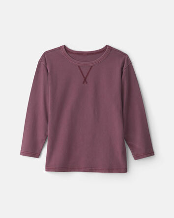 Boys Long-Sleeve T-Shirt - Burgundy, 