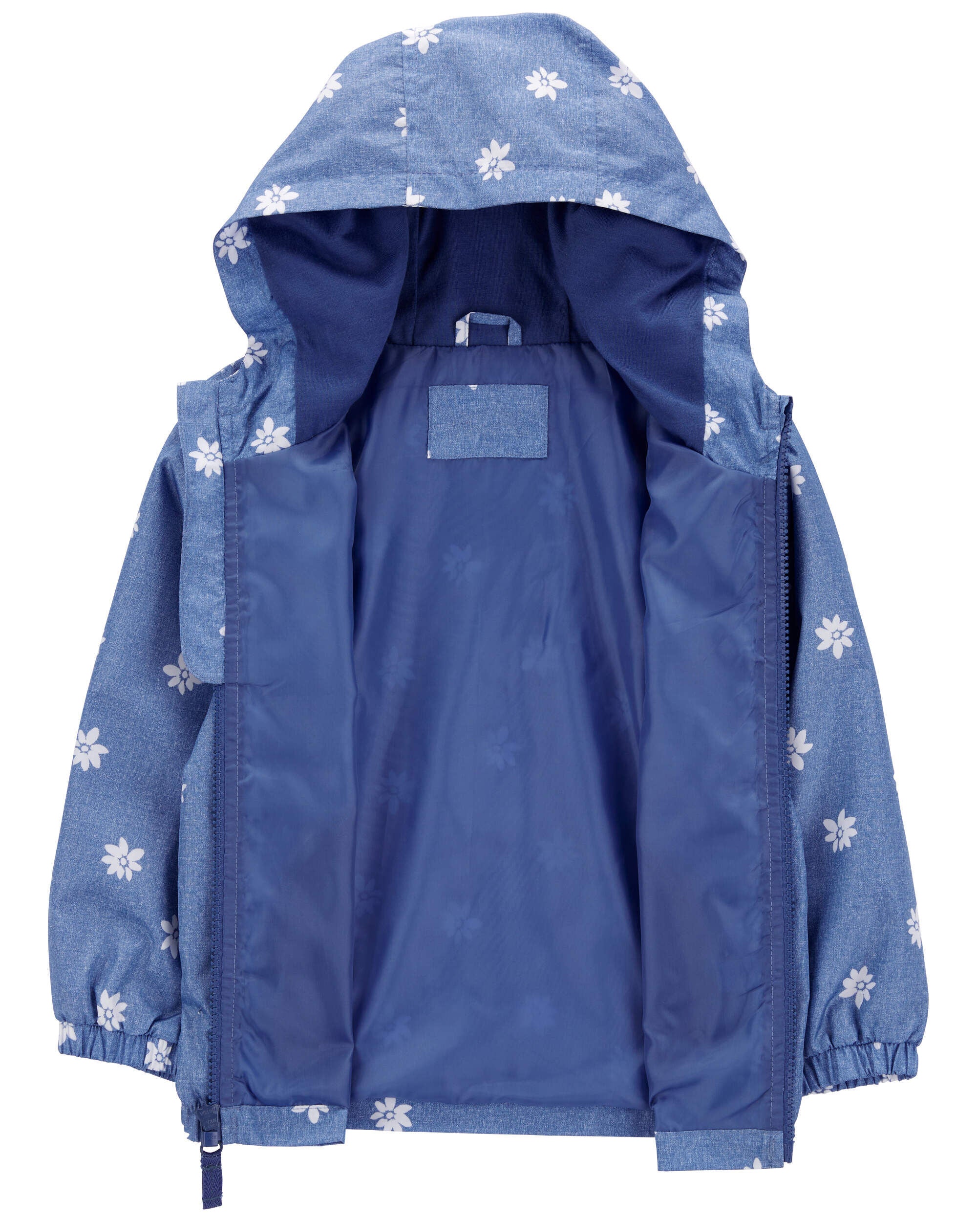 Blue Baby Floral Fleece Lined Lightweight Jacket Carter s Oshkosh Canada