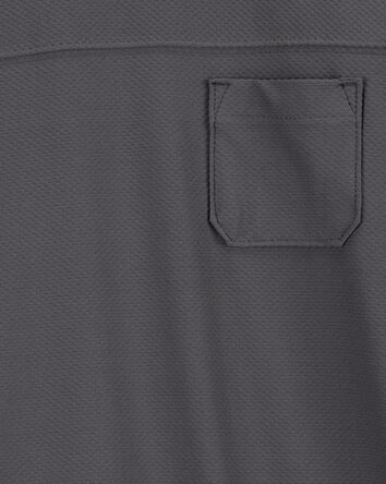 Kid Striped Woven Short-Sleeve Tee - Black, 