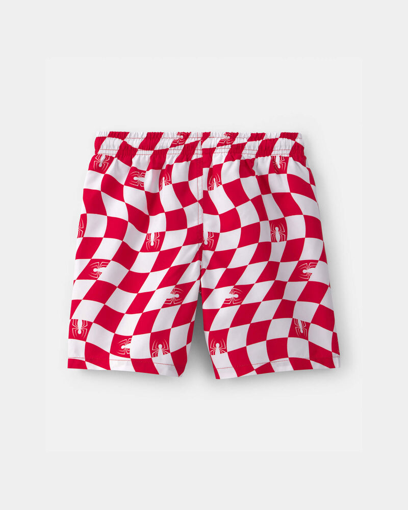 Boys &copy;Marvel Spider-Man Swim Trunks - Red/White, image 2 of 3 slides