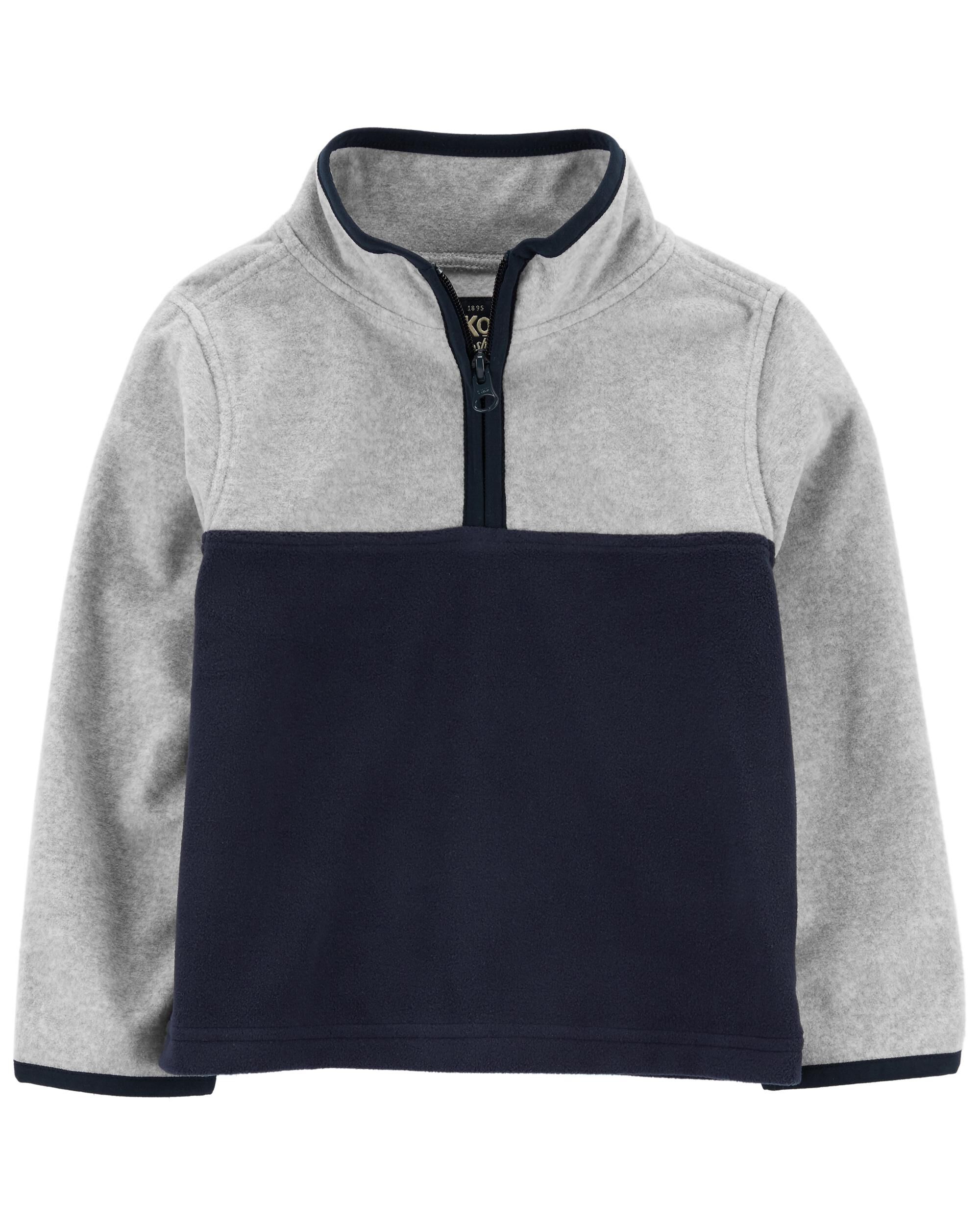 Grey Navy Colourblock Microfleece Cozie Carter s Oshkosh Canada