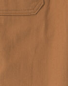Boys Twill Joggers - Brown, image 3 of 5 slides