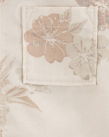 Baby Short-Sleeve Tropical Button-Down Shirt, 