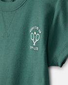 Baby Tennis Short-Sleeve Romper - Green, image 2 of 4 slides