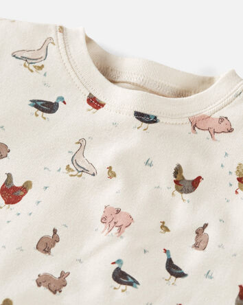 Tout-petit - Pyjama en coton biologique &agrave; motifs compagnons de la ferme, 