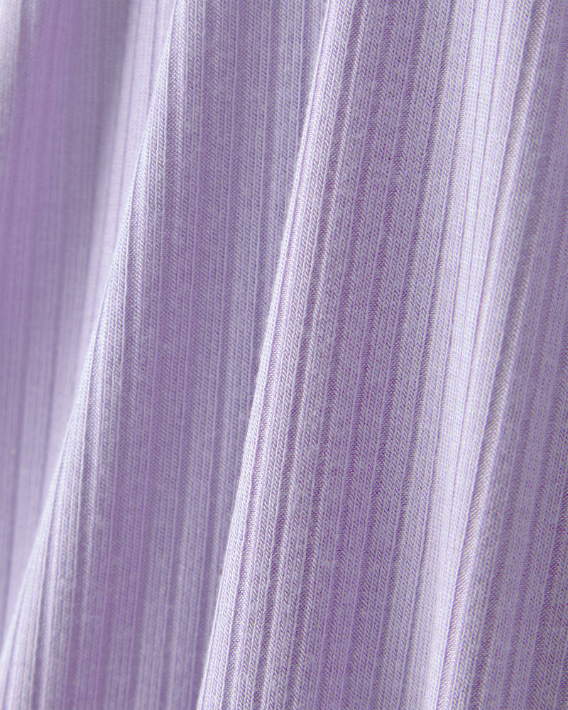 Baby Girl 2-Way Zip PurelySoft Sleeper - Purple, image 6 of 8 slides