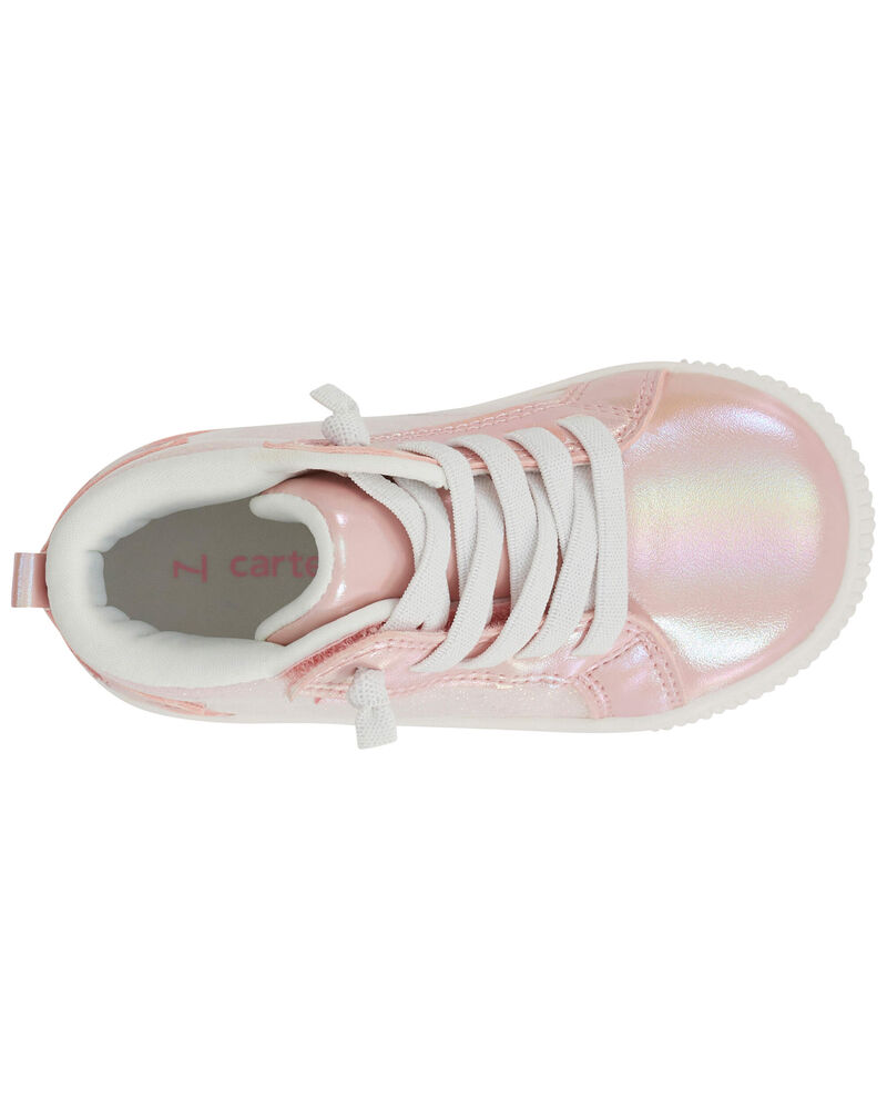 Kid Metallic High-Top Sneakers, image 4 of 6 slides