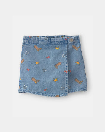 Tout-petit fille - Jupe-short en chambray Pixar&copy; Toy Story - D&eacute;lav&eacute; moyen, 