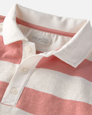 Boys Striped Collared Shirt Made with Organic Cotton, 
