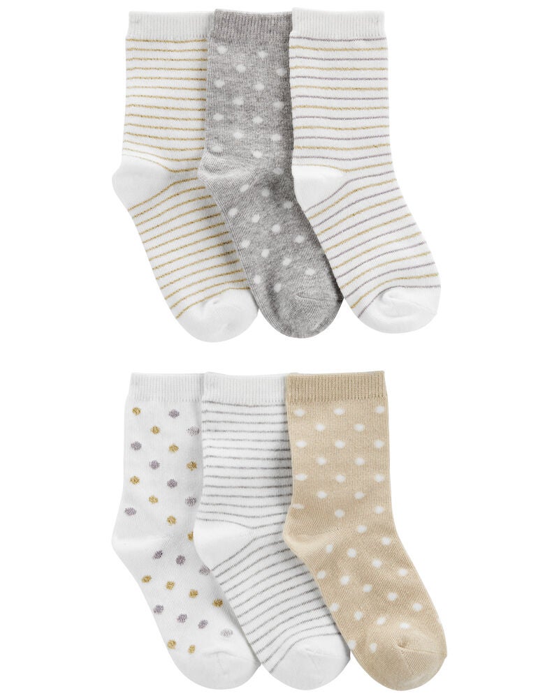 6-Pack Crew Socks, image 1 of 1 slides