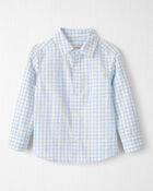 Toddler Boy Gingham Button-Front Shirt Made with Organic Cotton , image 1 of 4 slides