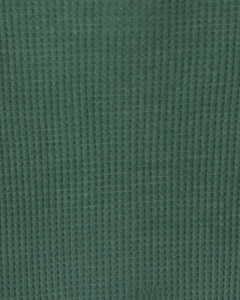Baby Boy Moose Cotton 2-Way Zip Thermal Sleepers - Green, image 4 of 5 slides