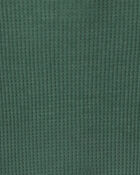 Baby Boy Moose Cotton 2-Way Zip Thermal Sleepers - Green, image 4 of 5 slides
