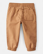 Baby Boy Cotton Pull-On Fashion Pants - Brown, image 2 of 4 slides