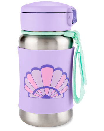 Bouteille à paille en acier inoxydable Spark Style - Coquillage, 