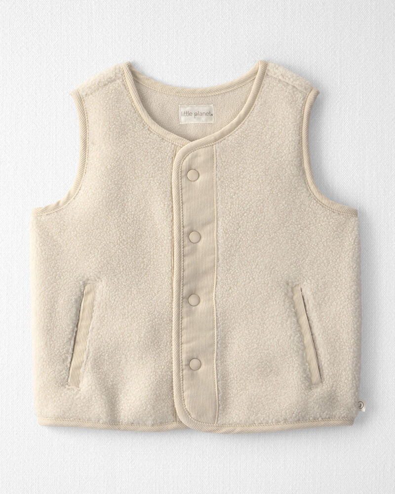Tout-petit - Gilet en molleton teddy recycl&eacute;, image 1 sur 3 diapositives