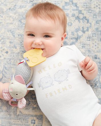 Baby Bandana Buddies Chime & Teethe Toy - Mouse, 