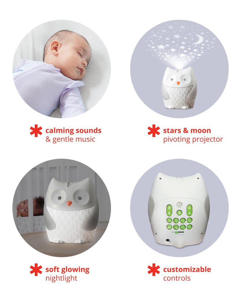 Moonlight & Melodies Nightlight Soother Owl, image 3 of 10 slides
