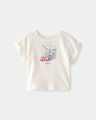 Baby Girl Ice Cream Top - Cream, image 1 of 3 slides