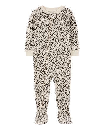 Toddler 1-Piece Floral Thermal Footie Pyjamas, 
