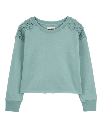 Kid Embroidered Fleece Pullover, 
