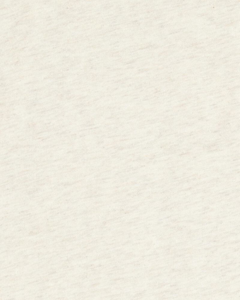 Kid Pocket Henley Tee - Cream, image 2 of 3 slides