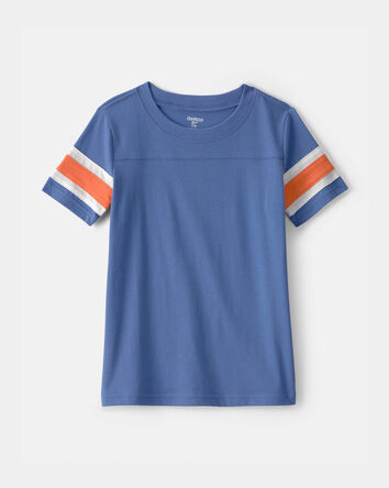 Boys Striped Short-Sleeve T-Shirt - Blue, 