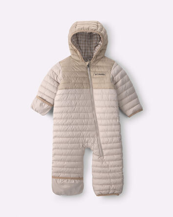 Baby Boy Columbia Powder Lite&trade; II Reversible Bunting- Beige, 