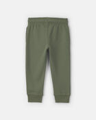 Pantalon de jogging en jersey bouclette pour tout-petit - Vert olive, image 2 sur 3 diapositives