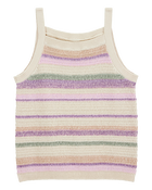 Girls Striped Sweater Knit Tank, image 1 of 3 slides