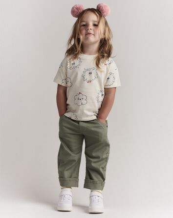 Toddler Squish Short-Sleeve Relaxed Graphic Tee - Cream, 