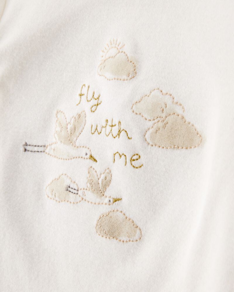 Baby 4-Piece Cloud Print Outfit Set, image 2 of 5 slides