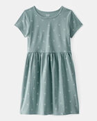 Girls Heart Print Dress, image 1 of 4 slides