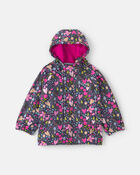 Toddler Girl Kombi London Rain Jacket - Floral, image 1 of 4 slides