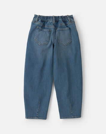 Filles - Jean &agrave; jambe ballon en denim - D&eacute;lav&eacute; moyen, 
