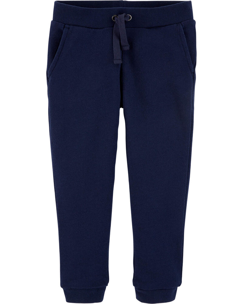 Navy Pull-On French Terry Joggers